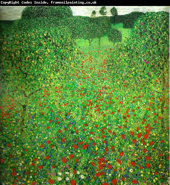 Gustav Klimt vallmofalt